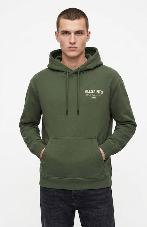 AllSaints Graphic Logo Hoodie