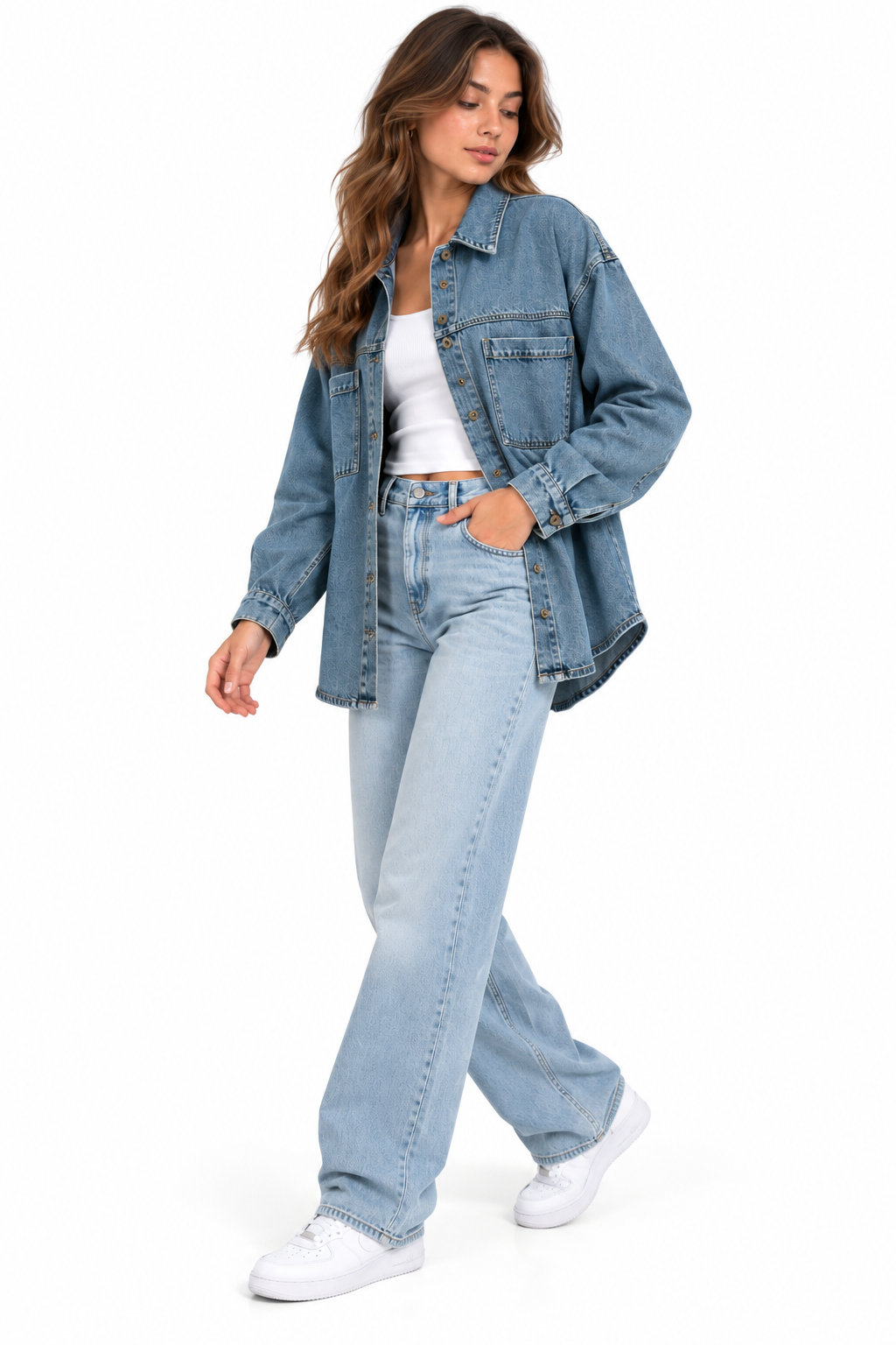 Women’s Relaxed Longline Denim Jacket
