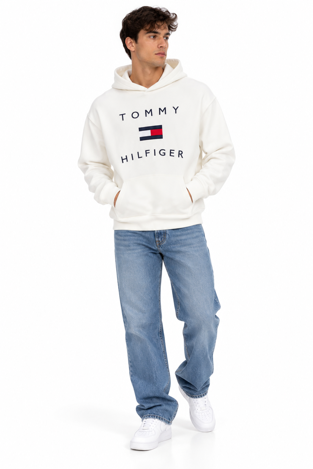 Men’s Tommy Hilfiger Logo Pullover Hoodie