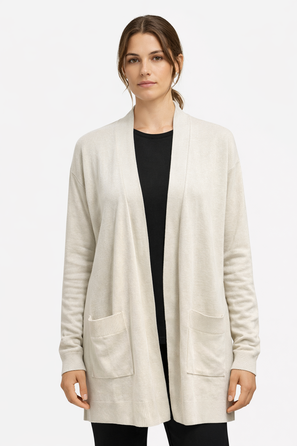 H&M Pocketed Open Cardigan