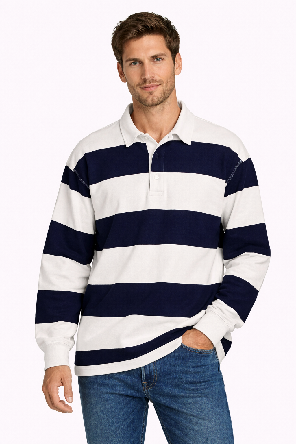 Rugby Collared Pullover