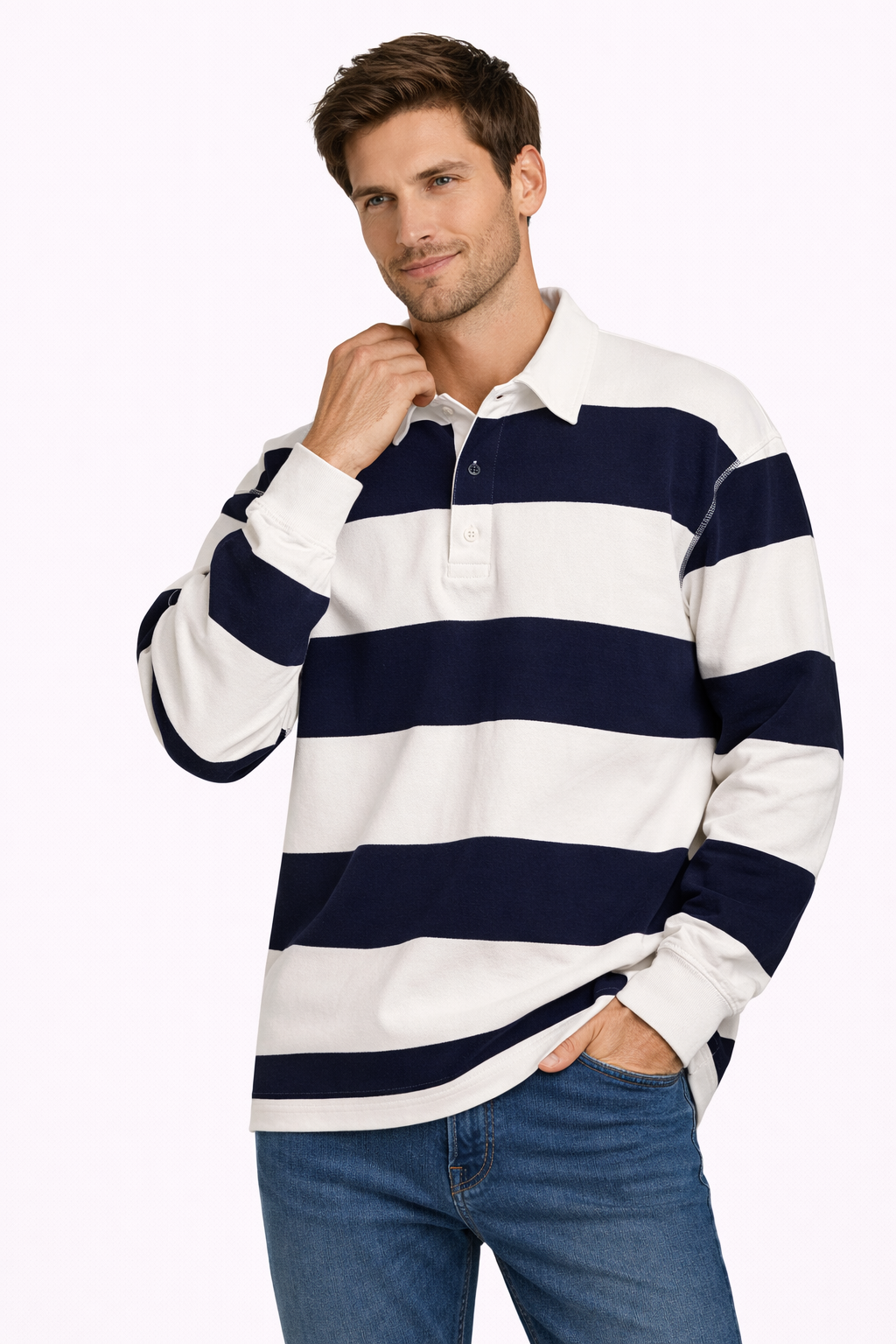 Rugby Collared Pullover