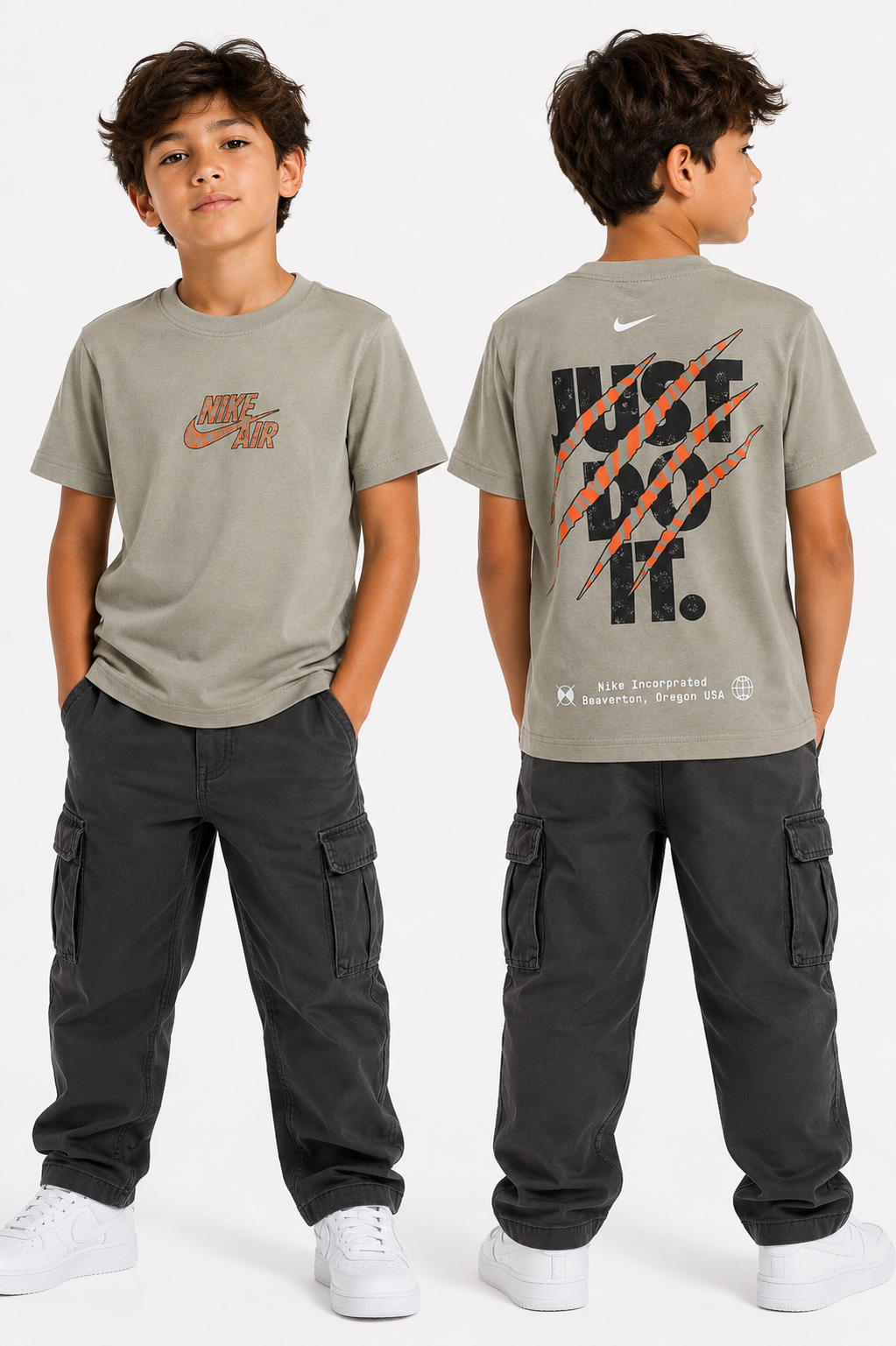 Kids Nike Slogan Graphic T-Shirt