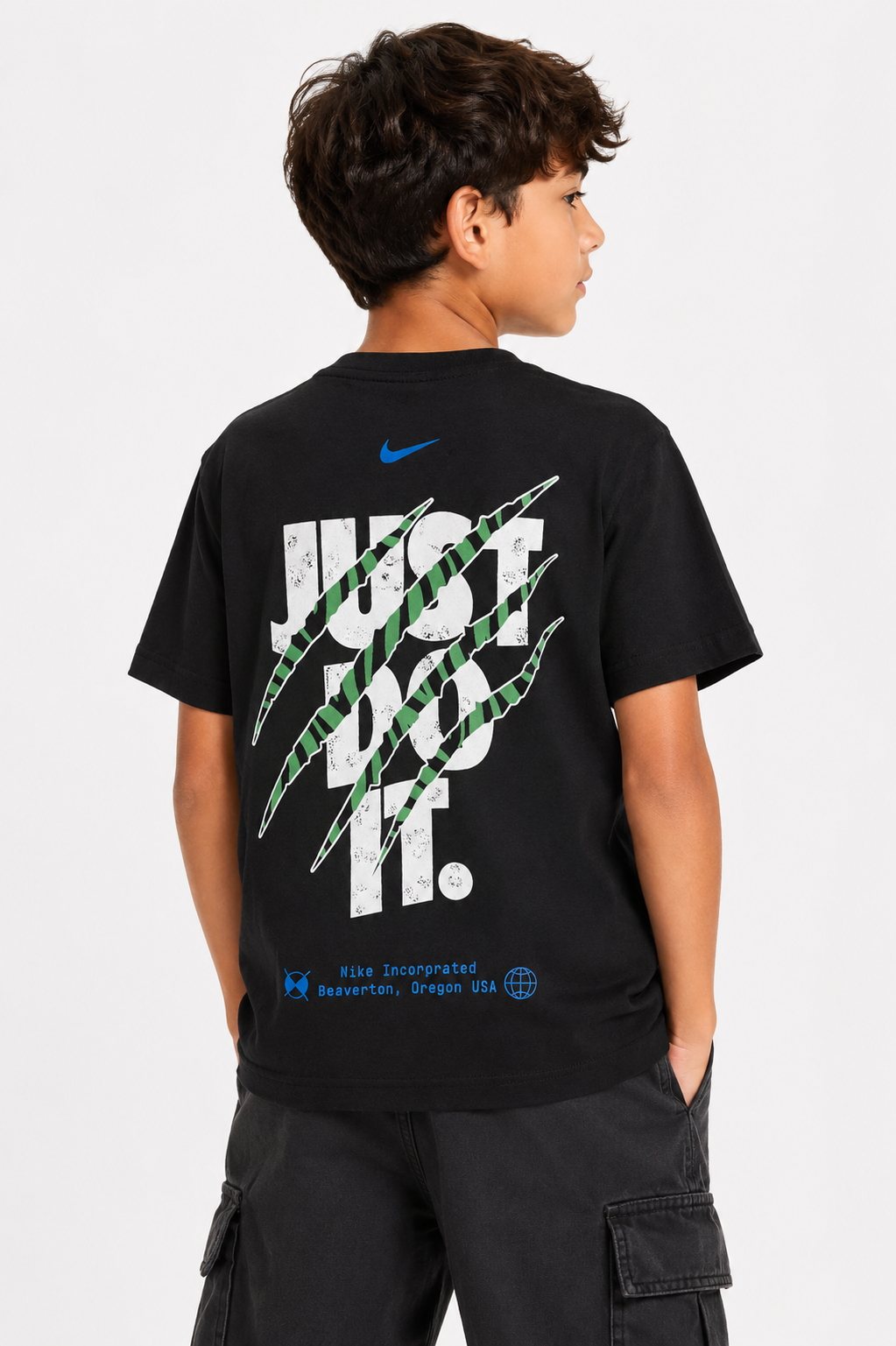 Kids Nike Slogan Graphic T-Shirt