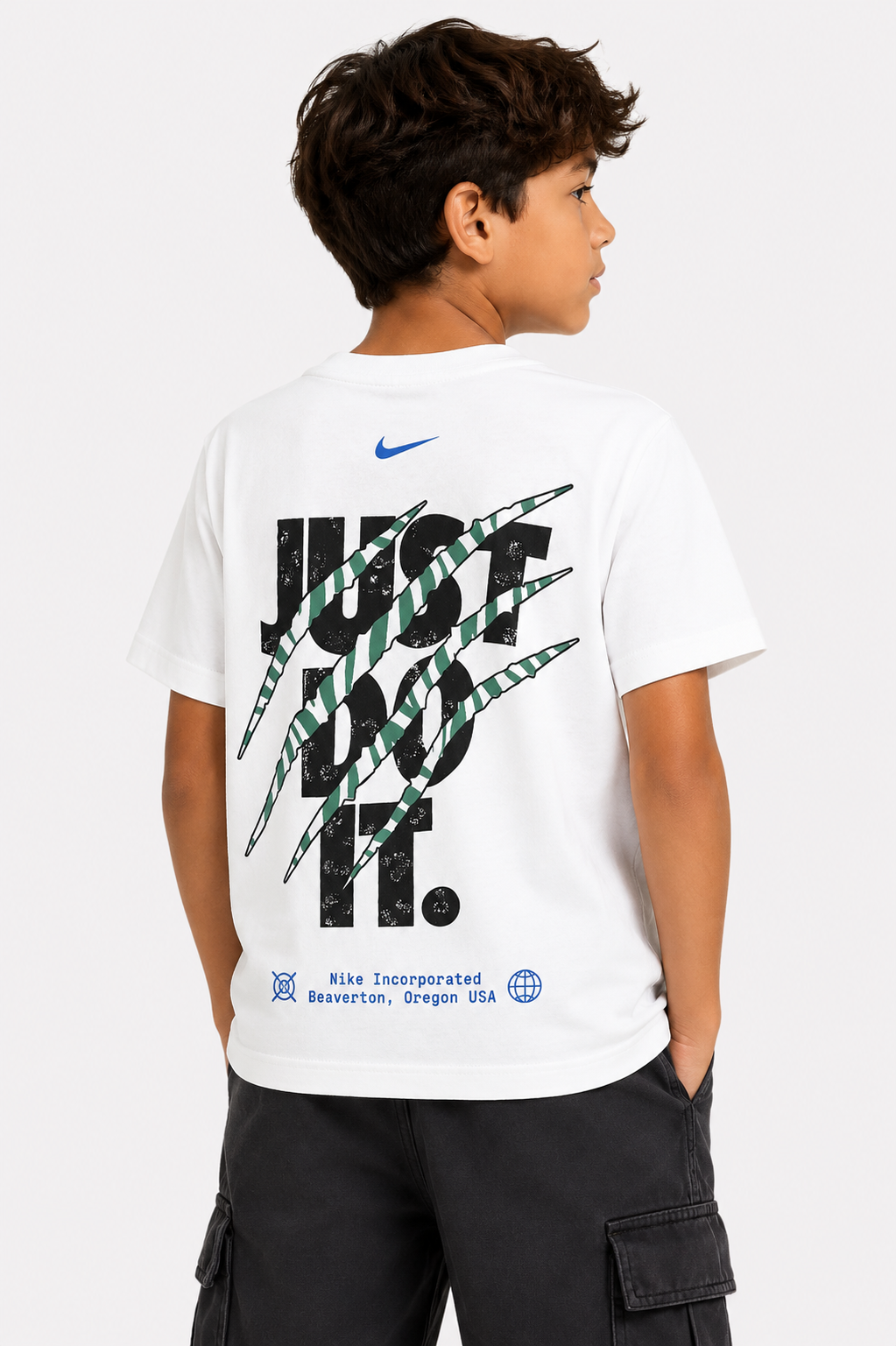 Kids Nike Slogan Graphic T-Shirt