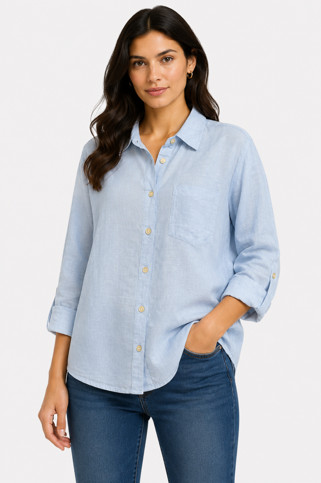 Women's "Details" Linen Shirt