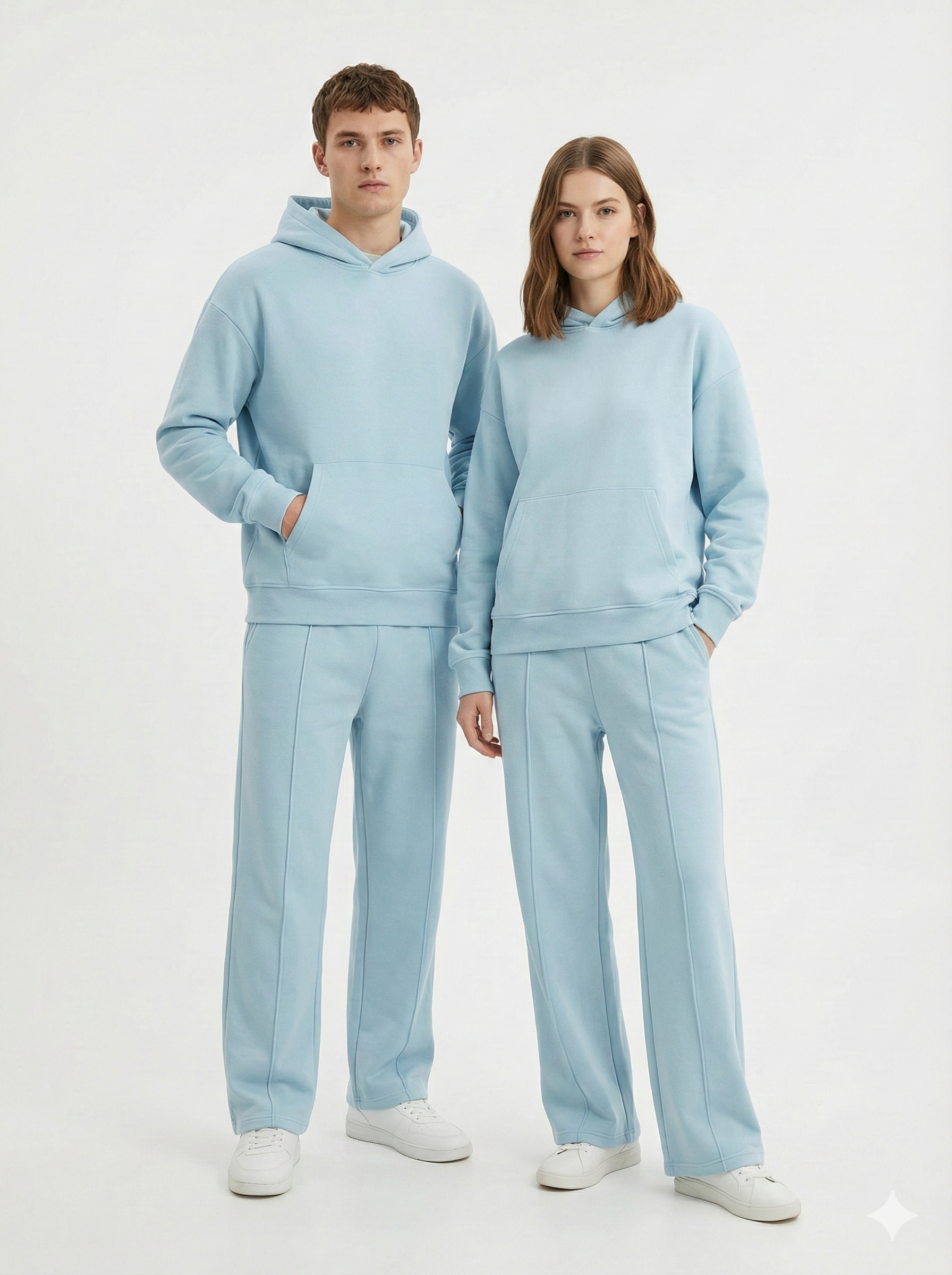 Plain Essential Hoodie Jogger Set