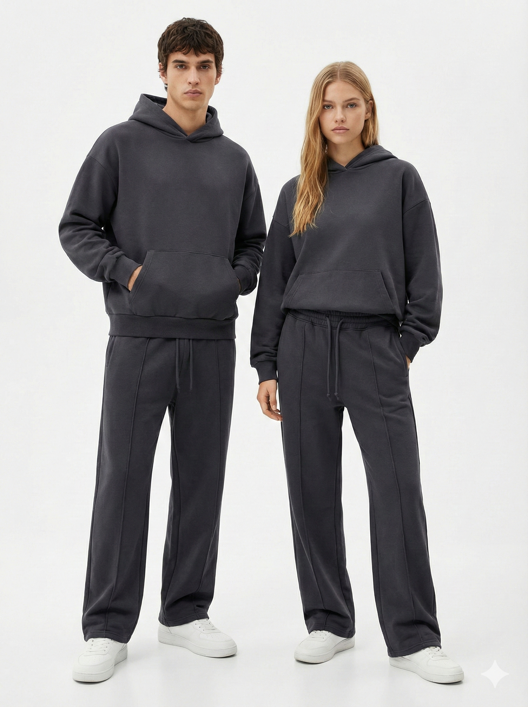 Plain Essential Hoodie Jogger Set