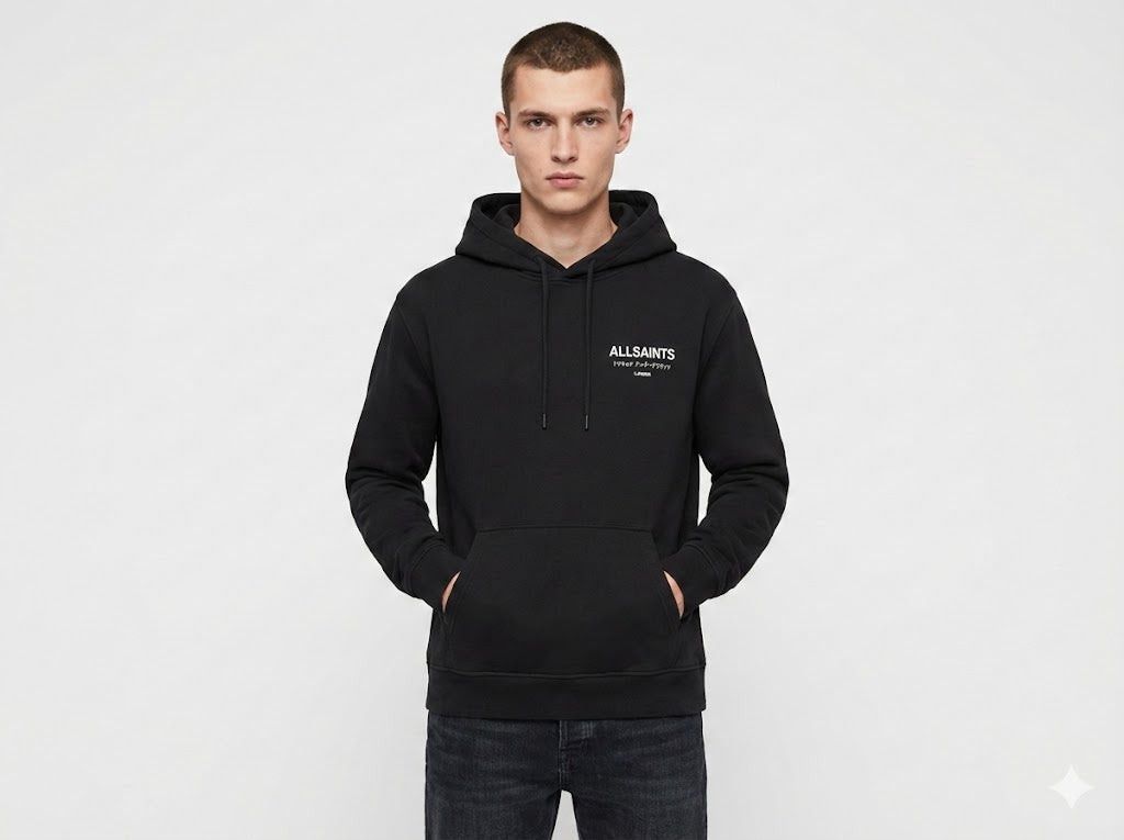 AllSaints Graphic Logo Hoodie